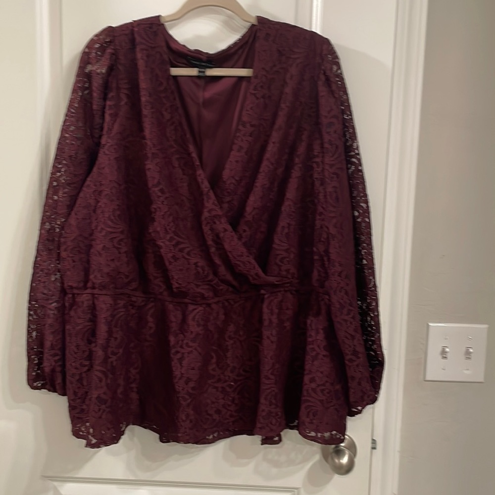 Lane Bryant lace blouse